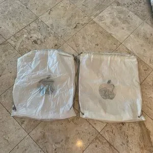 Apple | Bags | 2 Apple Store Plastic Drawstring Shopping Bag  display picture 3